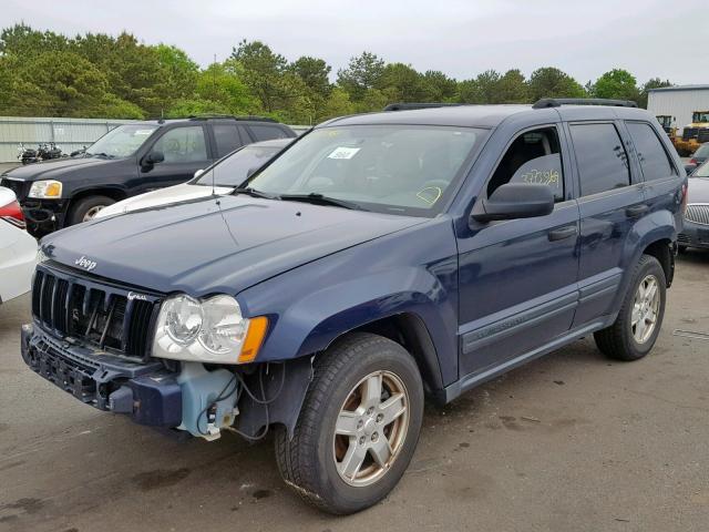 1J4GR48K15C571269 - 2005 JEEP GRAND CHER BLUE photo 2