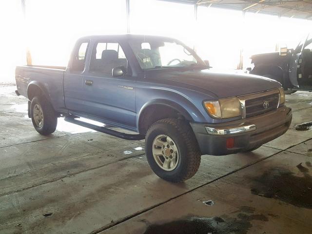 4TAWN72N3XZ453043 - 1999 TOYOTA TACOMA XTR BLUE photo 1