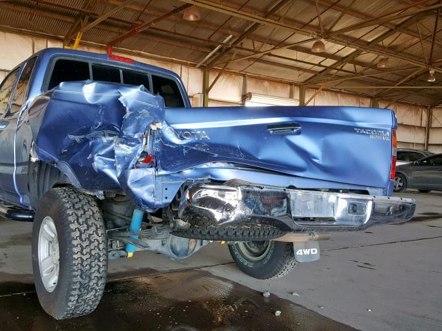 4TAWN72N3XZ453043 - 1999 TOYOTA TACOMA XTR BLUE photo 9