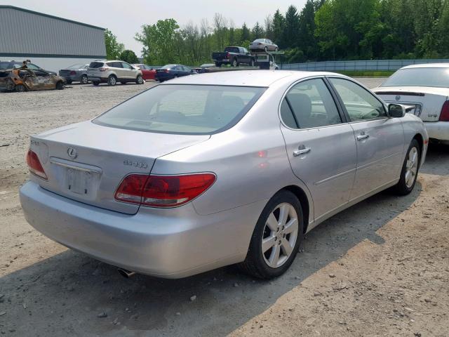 JTHBA30G565169509 - 2006 LEXUS ES 330 SILVER photo 4