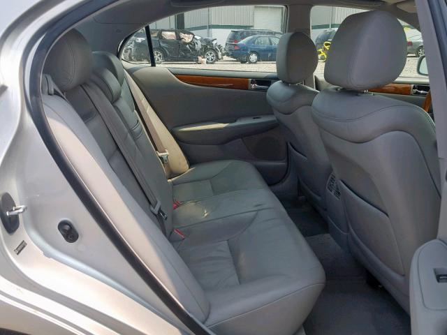 JTHBA30G565169509 - 2006 LEXUS ES 330 SILVER photo 6