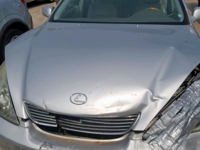 JTHBA30G565169509 - 2006 LEXUS ES 330 SILVER photo 7