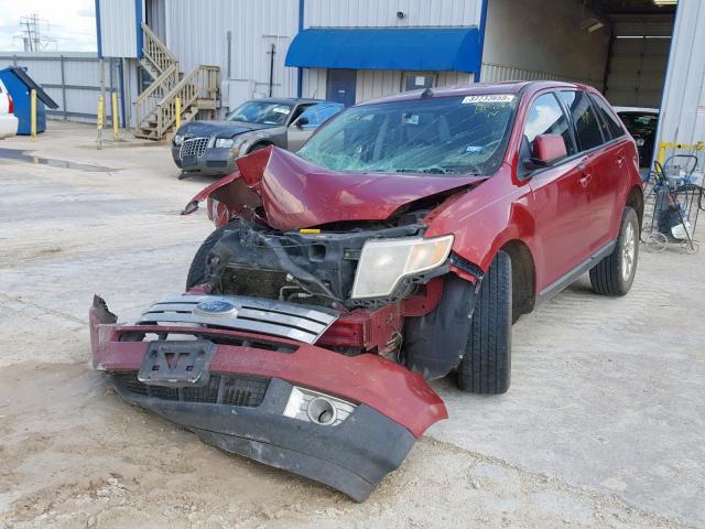 2FMDK38C99BA85035 - 2009 FORD EDGE SEL RED photo 2