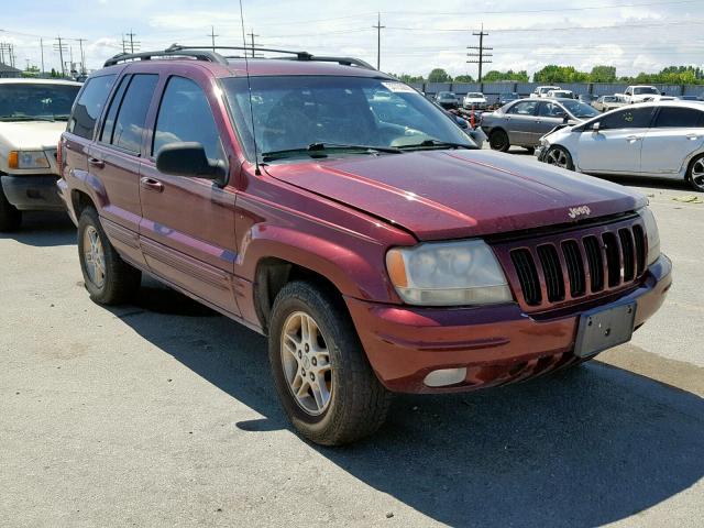 1J4GW68N0XC638168 - 1999 JEEP GRAND CHER MAROON photo 1