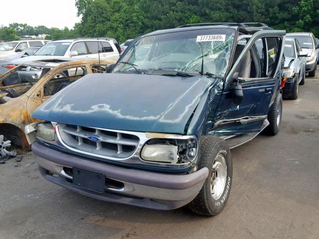 1FMDU34E1VZB53319 - 1997 FORD EXPLORER GREEN photo 2