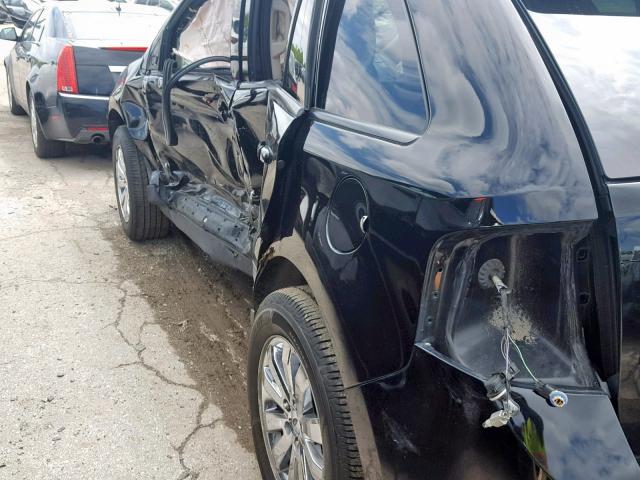 2FMDK38C89BA53810 - 2009 FORD EDGE SEL BLACK photo 10