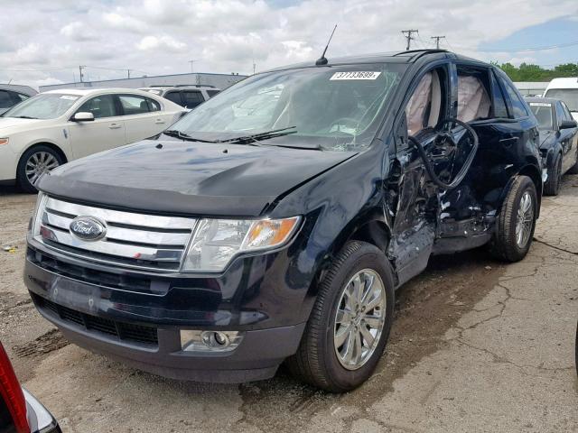 2FMDK38C89BA53810 - 2009 FORD EDGE SEL BLACK photo 2