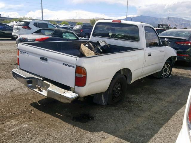 4TANL42NXXZ477887 - 1999 TOYOTA TACOMA WHITE photo 4