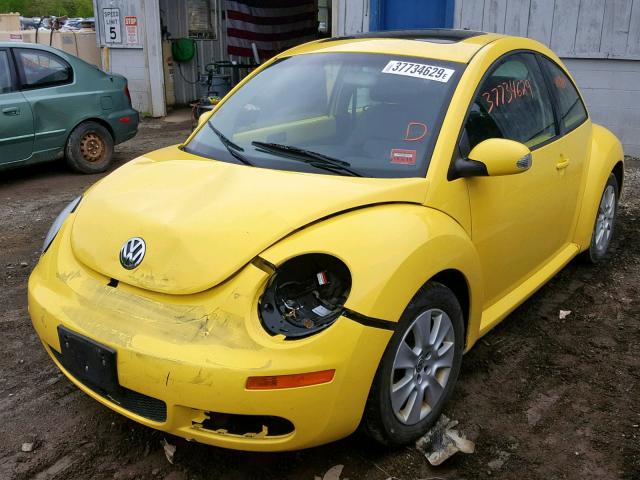 3VWRG31C49M517340 - 2009 VOLKSWAGEN NEW BEETLE ყვითელი ფოტო 2