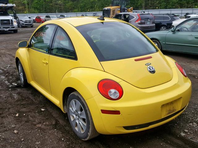3VWRG31C49M517340 - 2009 VOLKSWAGEN NEW BEETLE ყვითელი ფოტო 3