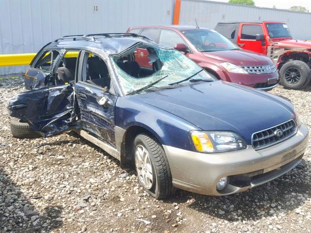 4S3BH675936646239 - 2003 SUBARU LEGACY OUT BLUE photo 1