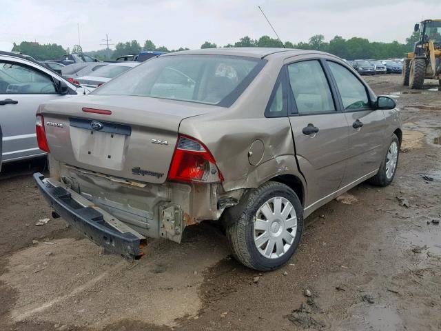 1FAFP34N25W176622 - 2005 FORD FOCUS ZX4 TAN photo 4