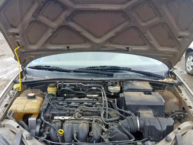 1FAFP34N25W176622 - 2005 FORD FOCUS ZX4 TAN photo 7