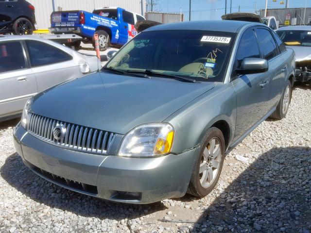 1MEHM40137G609459 - 2007 MERCURY MONTEGO LU GREEN photo 2