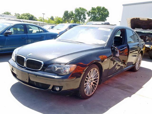 WBAHL83528DT13374 - 2008 BMW 750 BLACK photo 2