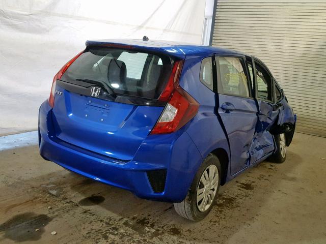 3HGGK5G53HM713427 - 2017 HONDA FIT LX BLUE photo 4