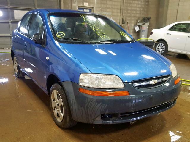 KL1TD52655B427841 - 2005 CHEVROLET AVEO BASE ლურჯი ფოტო 1