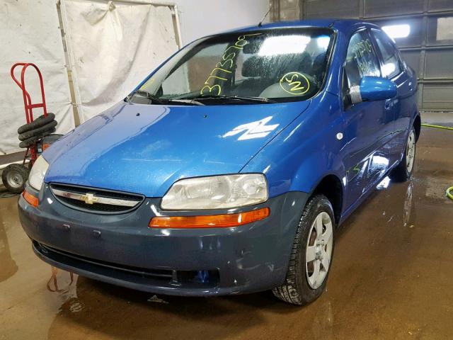 KL1TD52655B427841 - 2005 CHEVROLET AVEO BASE ლურჯი ფოტო 2