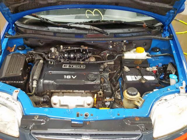KL1TD52655B427841 - 2005 CHEVROLET AVEO BASE ლურჯი ფოტო 7