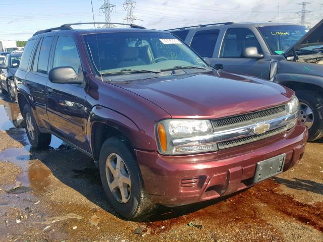 1GNDT13SX62256646 - 2006 CHEVROLET TRAILBLAZE BURGUNDY photo 1