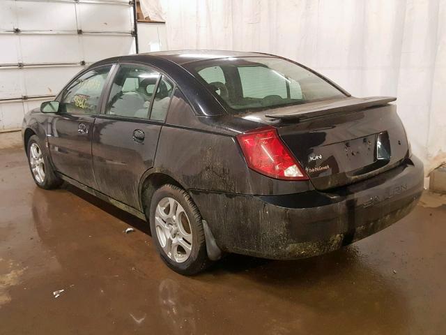 1G8AZ52FX4Z227989 - 2004 SATURN ION LEVEL BLACK photo 3