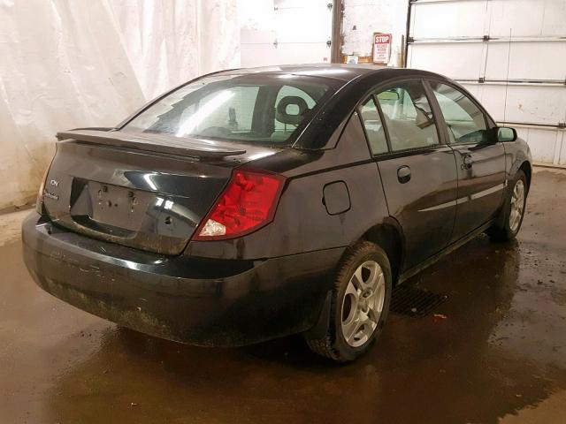 1G8AZ52FX4Z227989 - 2004 SATURN ION LEVEL BLACK photo 4