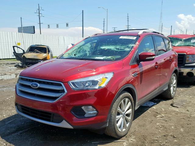 1FMCU9J92HUA38154 - 2017 FORD ESCAPE TIT RED photo 2