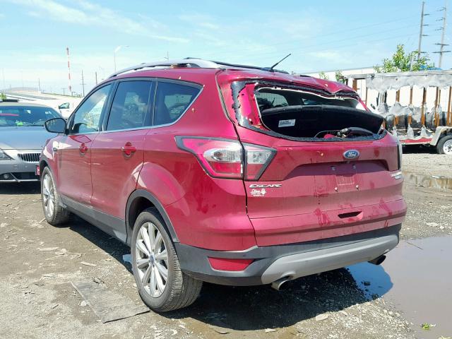 1FMCU9J92HUA38154 - 2017 FORD ESCAPE TIT RED photo 3