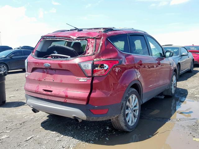 1FMCU9J92HUA38154 - 2017 FORD ESCAPE TIT RED photo 4