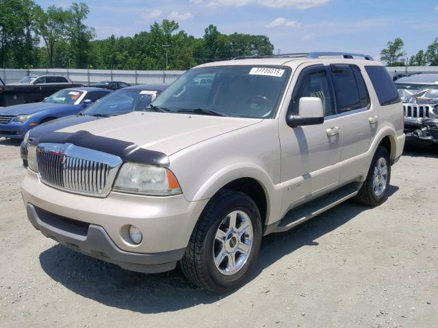 5LMEU68H15ZJ27486 - 2005 LINCOLN AVIATOR TAN photo 2