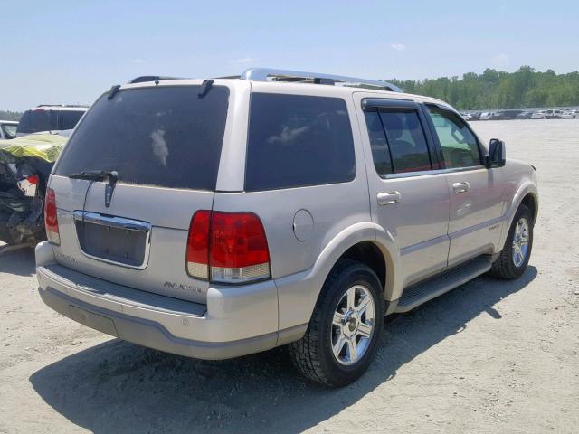 5LMEU68H15ZJ27486 - 2005 LINCOLN AVIATOR TAN photo 4