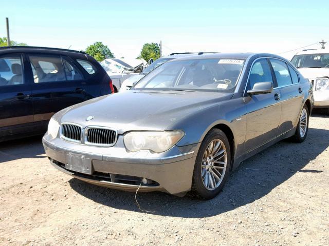 WBAGN634X4DS50035 - 2004 BMW 745 LI CHARCOAL photo 2