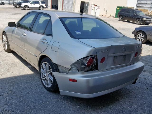 JTHBD182310021823 - 2001 LEXUS IS 300 SILVER photo 3