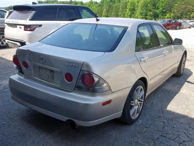 JTHBD182310021823 - 2001 LEXUS IS 300 SILVER photo 4