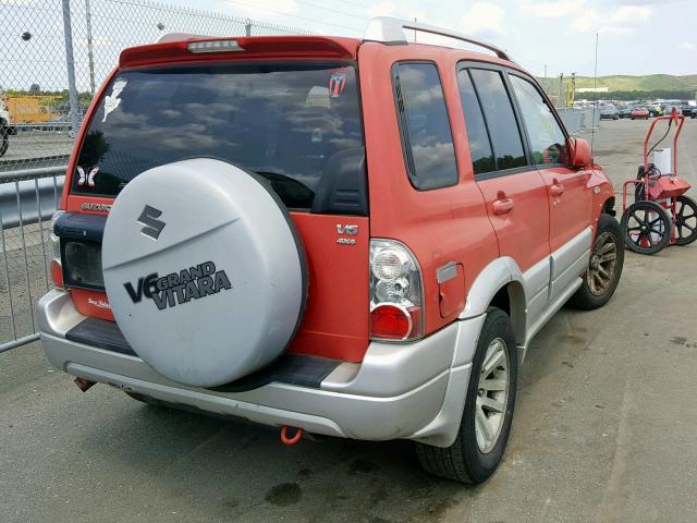 JS3TD62VX44100314 - 2004 SUZUKI GRAND VITA RED photo 4