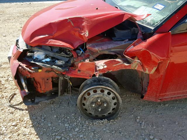 1HGEM22125L000567 - 2005 HONDA CIVIC DX V RED photo 9