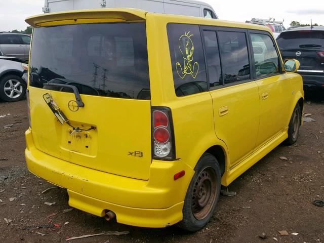 JTLKT324054016592 - 2005 TOYOTA SCION XB 黄色 照片 4