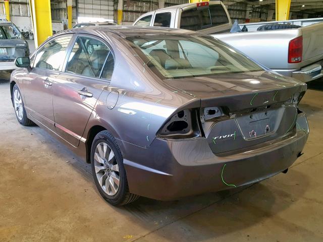 19XFA1F99AE016807 - 2010 HONDA CIVIC EXL GRAY photo 3