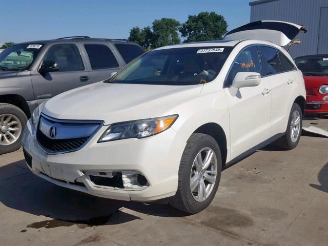 5J8TB3H56FL017533 - 2015 ACURA RDX TECHNO WHITE photo 2