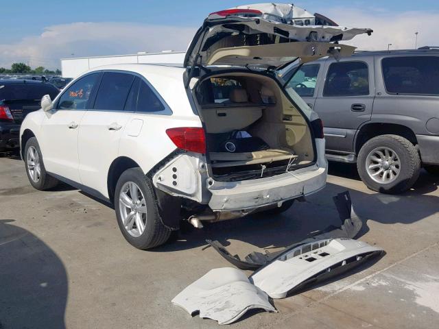 5J8TB3H56FL017533 - 2015 ACURA RDX TECHNO WHITE photo 3