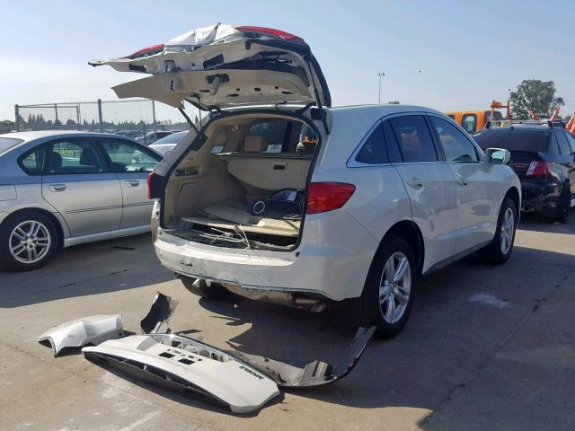 5J8TB3H56FL017533 - 2015 ACURA RDX TECHNO WHITE photo 4