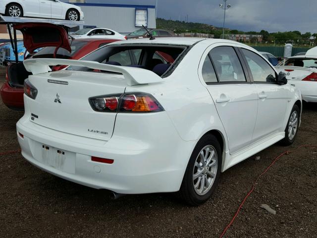 JA32V2FW8CU006674 - 2012 MITSUBISHI LANCER SE WHITE photo 4