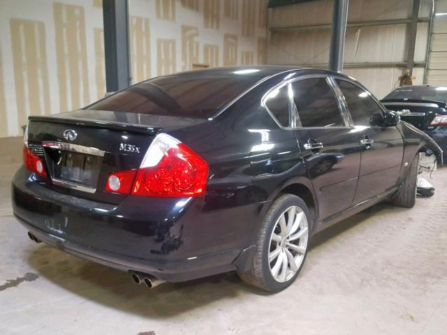 JNKAY01F87M458483 - 2007 INFINITI M35 BASE BLACK photo 4