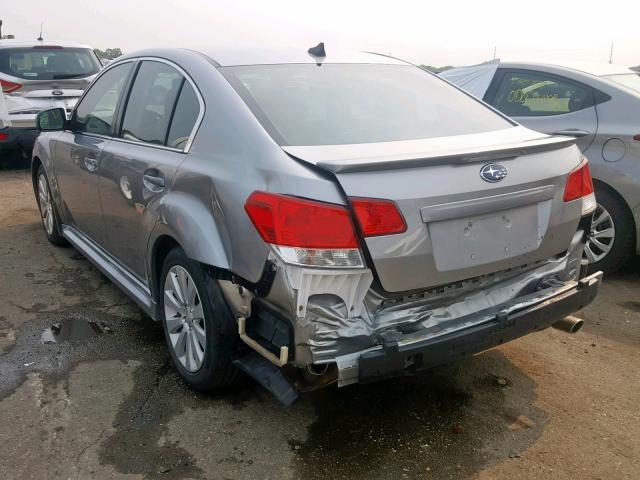 4S3BMEK62B2225605 - 2011 SUBARU LEGACY 3.6 GRAY photo 3