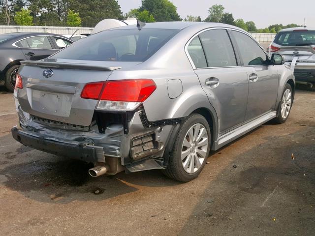 4S3BMEK62B2225605 - 2011 SUBARU LEGACY 3.6 GRAY photo 4