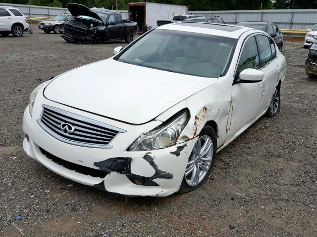 JN1CV6AP4CM936409 - 2012 INFINITI G37 BASE WHITE photo 2