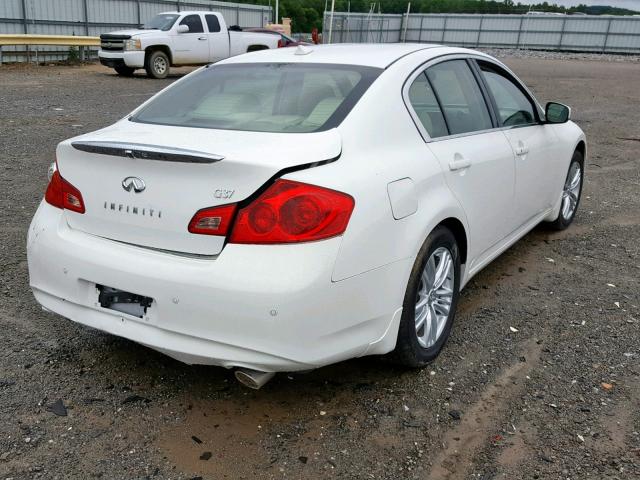 JN1CV6AP4CM936409 - 2012 INFINITI G37 BASE WHITE photo 4