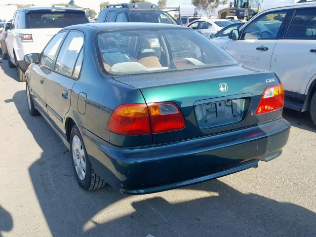 2HGEJ6614XH578096 - 1999 HONDA CIVIC BASE GREEN photo 3