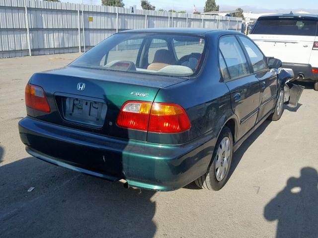 2HGEJ6614XH578096 - 1999 HONDA CIVIC BASE GREEN photo 4