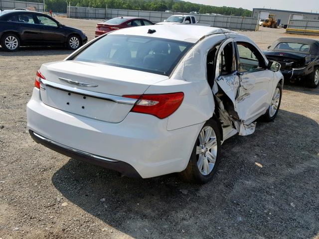 1C3CCBBB2DN734893 - 2013 CHRYSLER 200 TOURIN WHITE photo 4